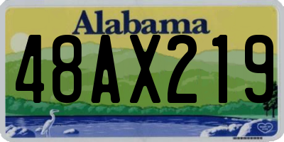 AL license plate 48AX219