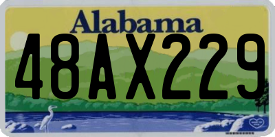 AL license plate 48AX229
