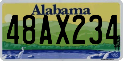 AL license plate 48AX234