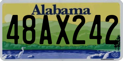 AL license plate 48AX242