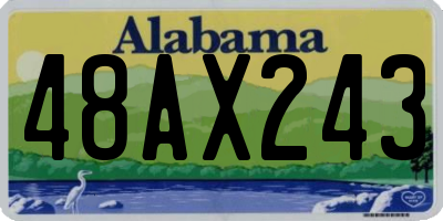 AL license plate 48AX243