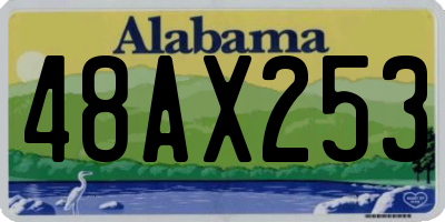 AL license plate 48AX253