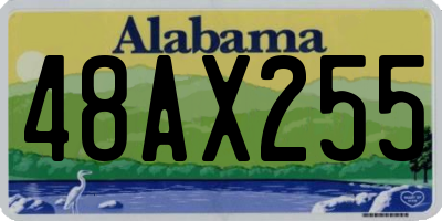 AL license plate 48AX255