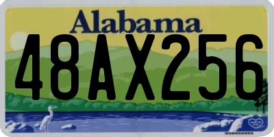AL license plate 48AX256