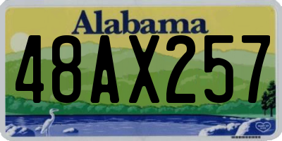 AL license plate 48AX257