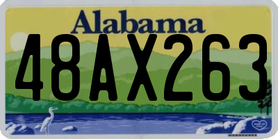 AL license plate 48AX263