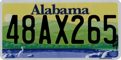 AL license plate 48AX265
