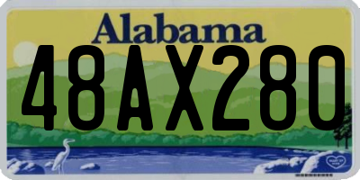 AL license plate 48AX280