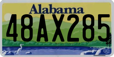 AL license plate 48AX285