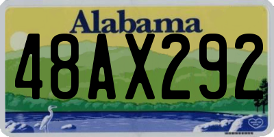 AL license plate 48AX292