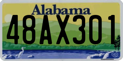 AL license plate 48AX301
