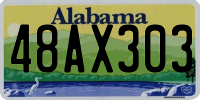 AL license plate 48AX303