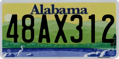 AL license plate 48AX312