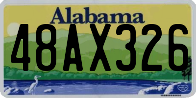 AL license plate 48AX326