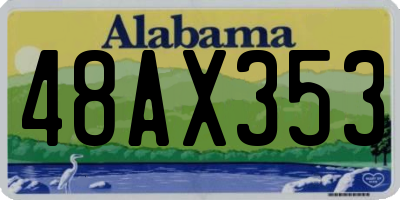 AL license plate 48AX353