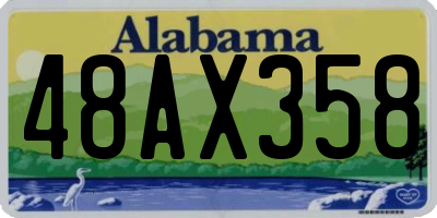 AL license plate 48AX358