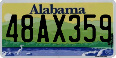 AL license plate 48AX359