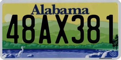 AL license plate 48AX381
