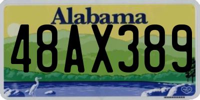 AL license plate 48AX389