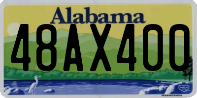 AL license plate 48AX400
