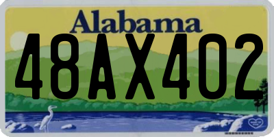 AL license plate 48AX402