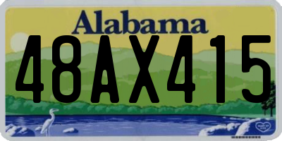 AL license plate 48AX415