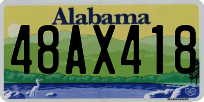 AL license plate 48AX418