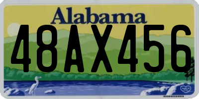 AL license plate 48AX456