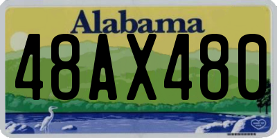 AL license plate 48AX480