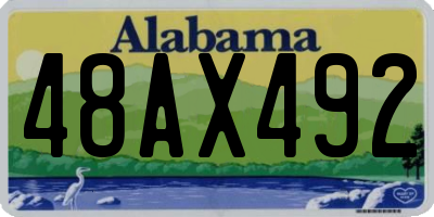 AL license plate 48AX492