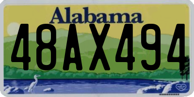 AL license plate 48AX494