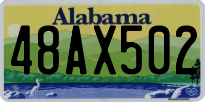 AL license plate 48AX502