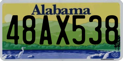 AL license plate 48AX538