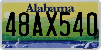 AL license plate 48AX540
