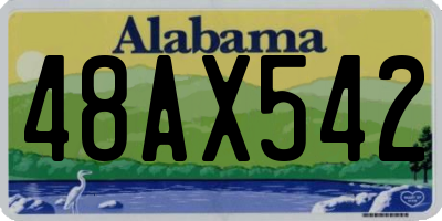 AL license plate 48AX542