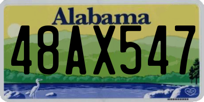 AL license plate 48AX547