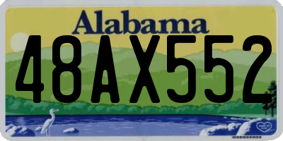 AL license plate 48AX552