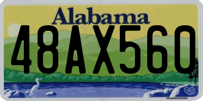 AL license plate 48AX560