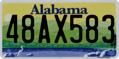 AL license plate 48AX583