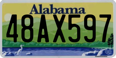 AL license plate 48AX597