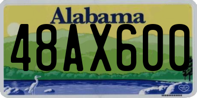 AL license plate 48AX600