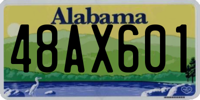 AL license plate 48AX601
