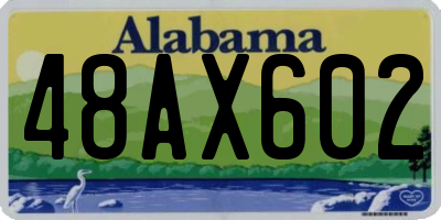 AL license plate 48AX602