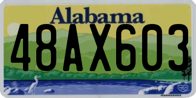 AL license plate 48AX603