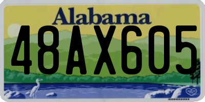 AL license plate 48AX605