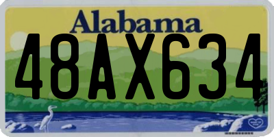 AL license plate 48AX634