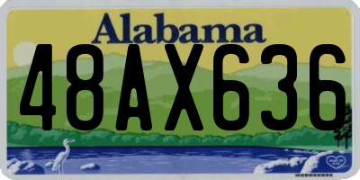 AL license plate 48AX636