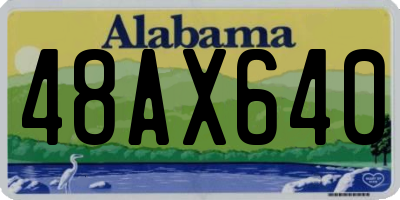 AL license plate 48AX640