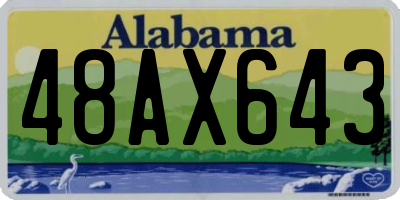 AL license plate 48AX643