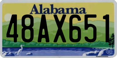 AL license plate 48AX651